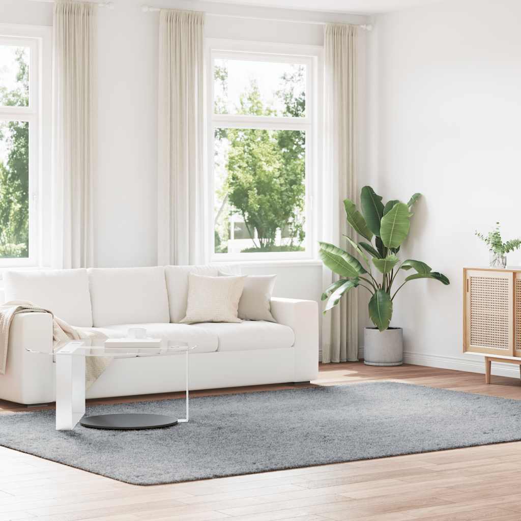Vidaxx tapis à poils longs navarra 240x340 cm polyester gris clair