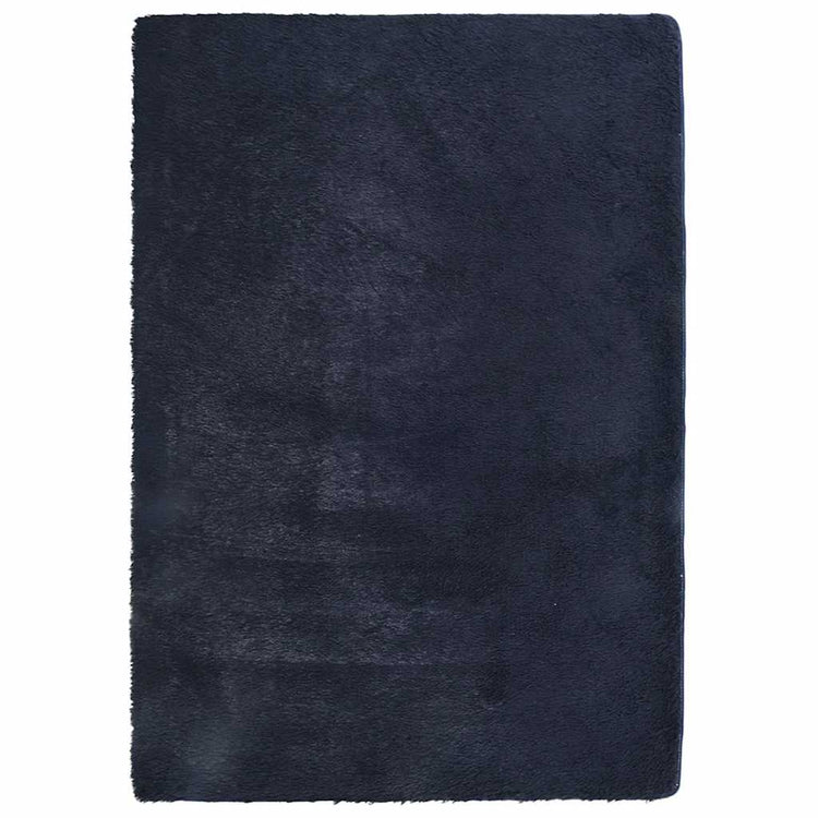 Vidaxx tapis à poils longs navarra 240x340 cm polyester bleu marine