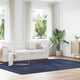 Vidaxx tapis à poils longs navarra 240x340 cm polyester bleu marine