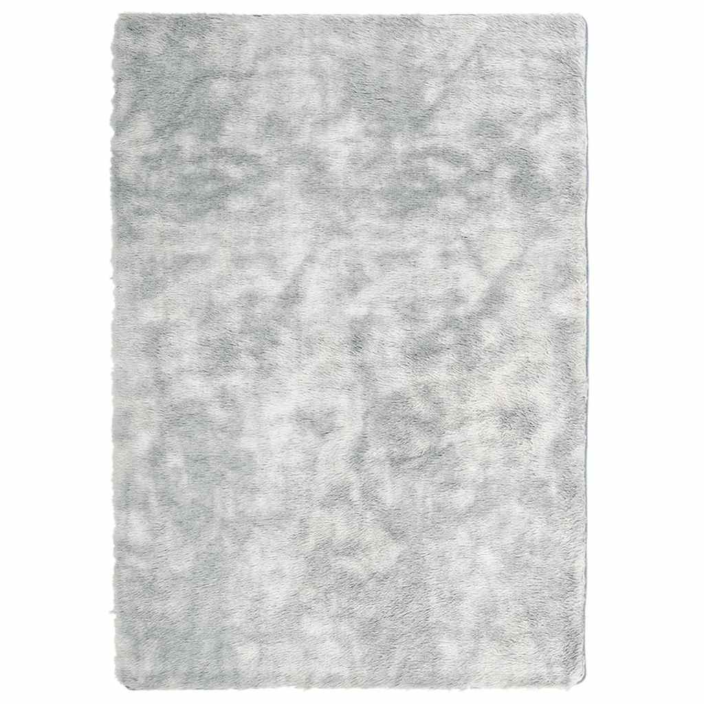 Vidaxx tapis à poils longs navarra 240x340 cm polyester gris argenté