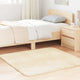 Vidaxx tapis à poils longs navarra 120x120 cm polyester couleur crème