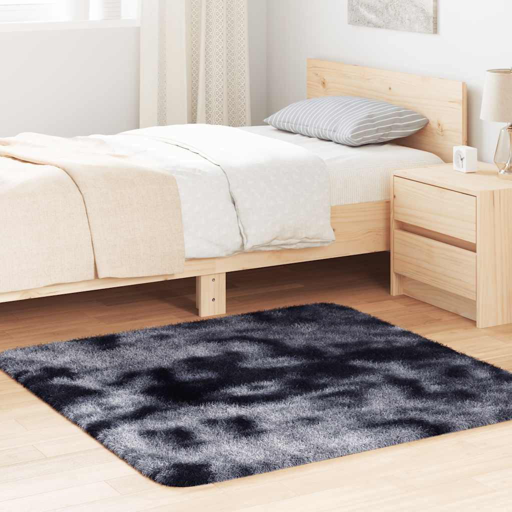 Vidaxx tapis à poils longs navarra 120x120 cm polyester gris foncé