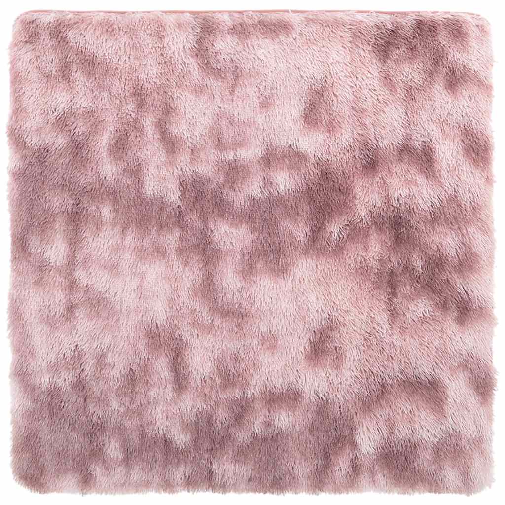 Vidaxx tapis à poils longs navarra 120x120 cm polyester rose poudré