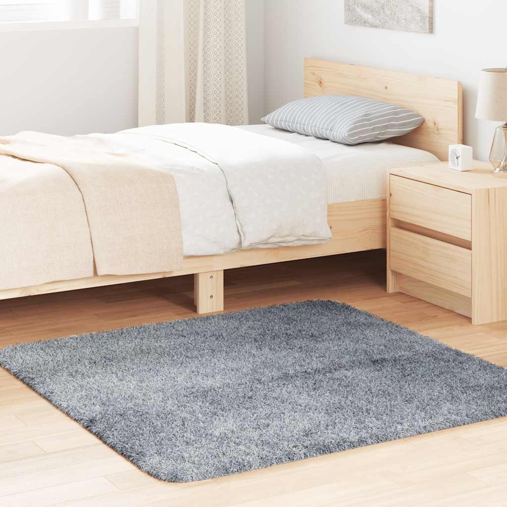 Vidaxx tapis à poils longs navarra 120x120 cm polyester gris clair