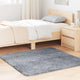 Vidaxx tapis à poils longs navarra 120x120 cm polyester gris clair