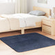 Vidaxx tapis à poils longs navarra 120x120 cm polyester bleu marine