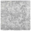 Vidaxx tapis à poils longs navarra 120x120 cm polyester gris argenté