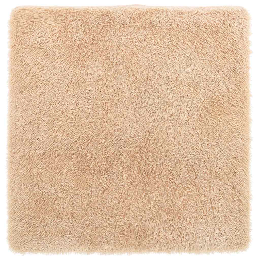 Vidaxx tapis à poils longs navarra 160x160 cm polyester beige