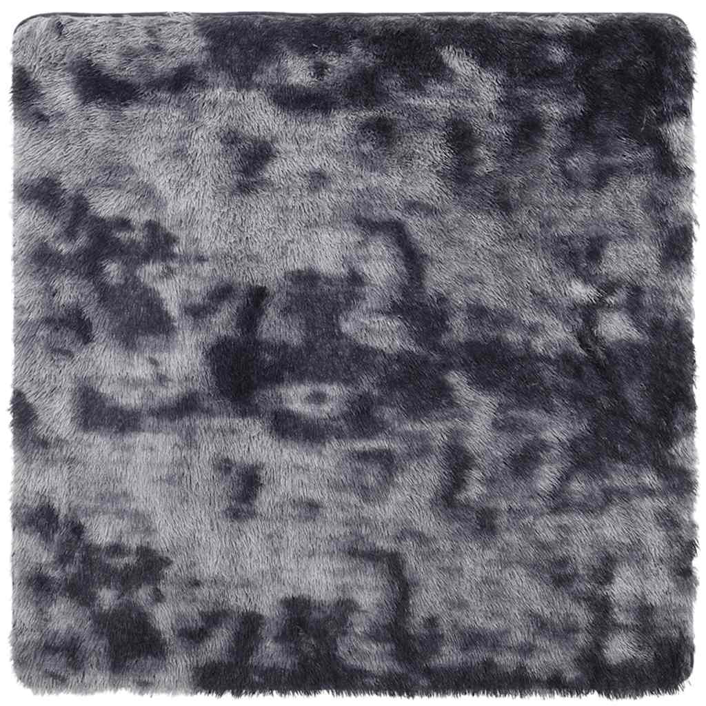 Vidaxx tapis à poils longs navarra 160x160 cm polyester gris foncé