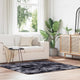 Vidaxx tapis à poils longs navarra 160x160 cm polyester gris foncé