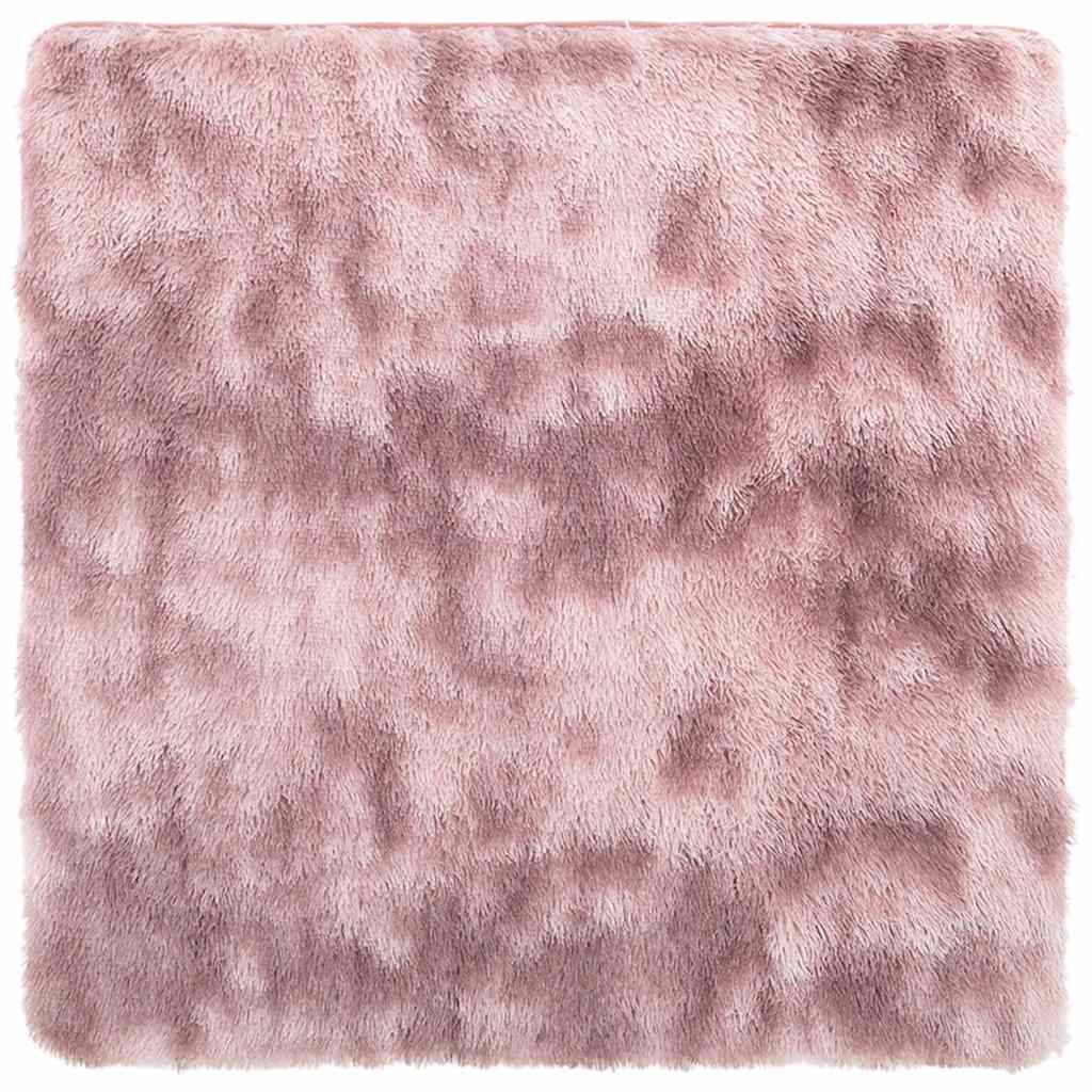 Vidaxx tapis à poils longs navarra 160x160 cm polyester rose poudré