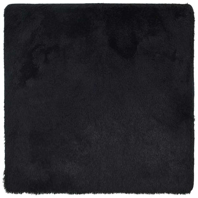 Vidaxx tapis à poils longs navarra 200x200 cm polyester noir