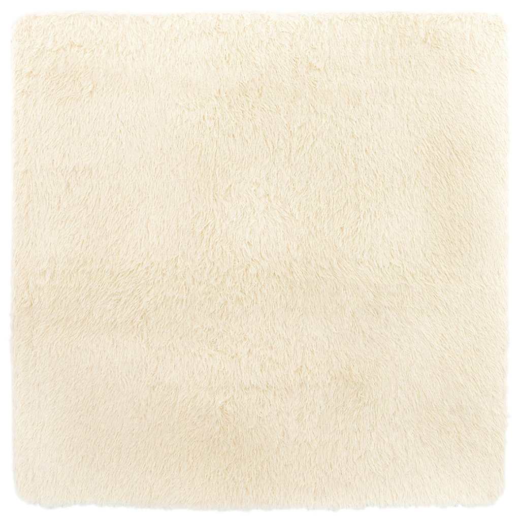 Vidaxx tapis à poils longs navarra 200x200 cm polyester couleur crème