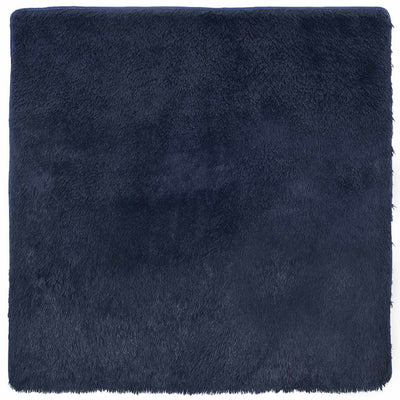 Vidaxx tapis à poils longs navarra 200x200 cm polyester bleu marine