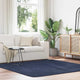 Vidaxx tapis à poils longs navarra 200x200 cm polyester bleu marine