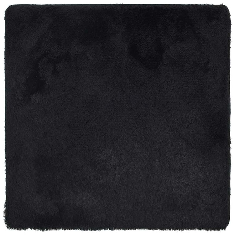 Vidaxx tapis à poils longs navarra 240x240 cm polyester noir