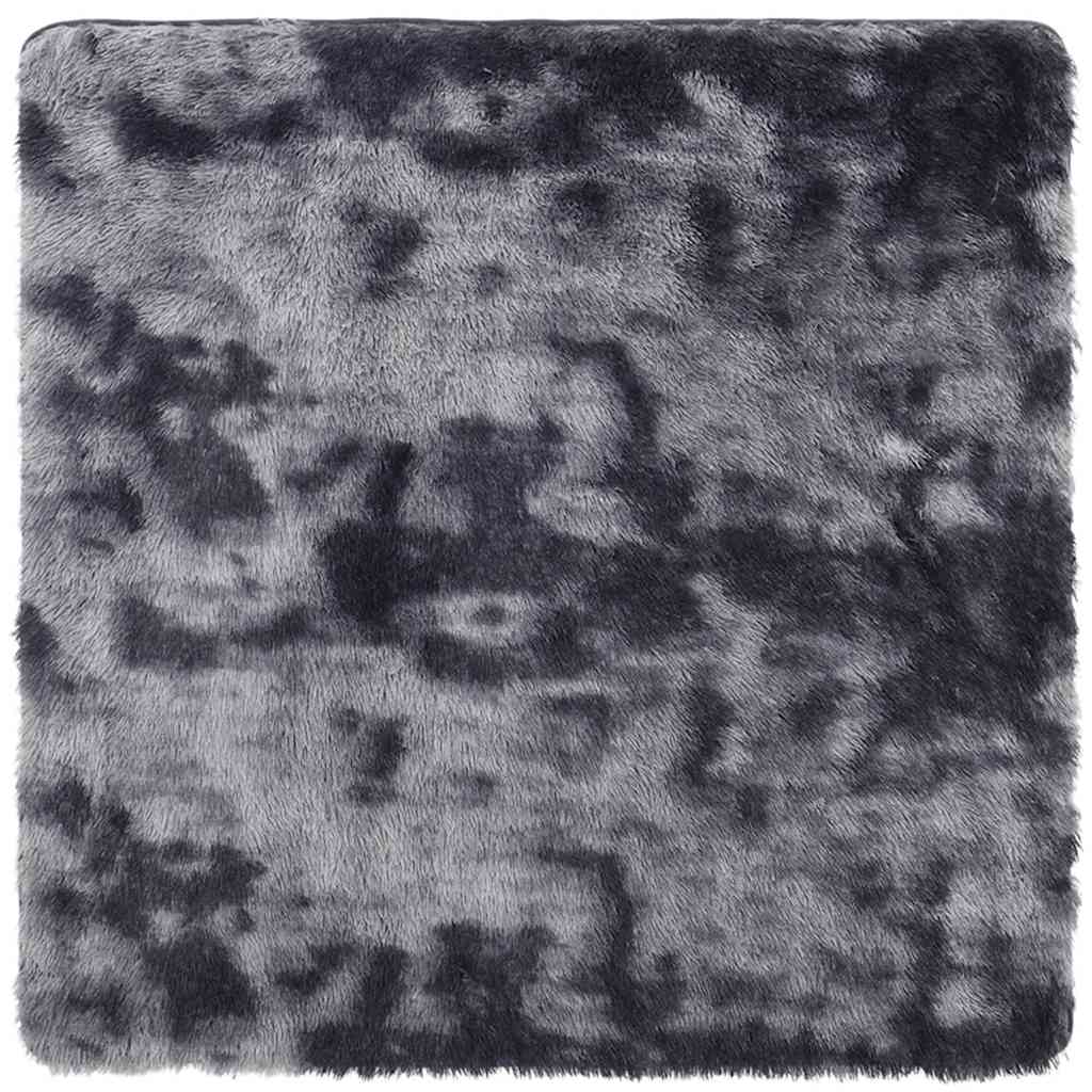 Vidaxx tapis à poils longs navarra 240x240 cm polyester gris foncé