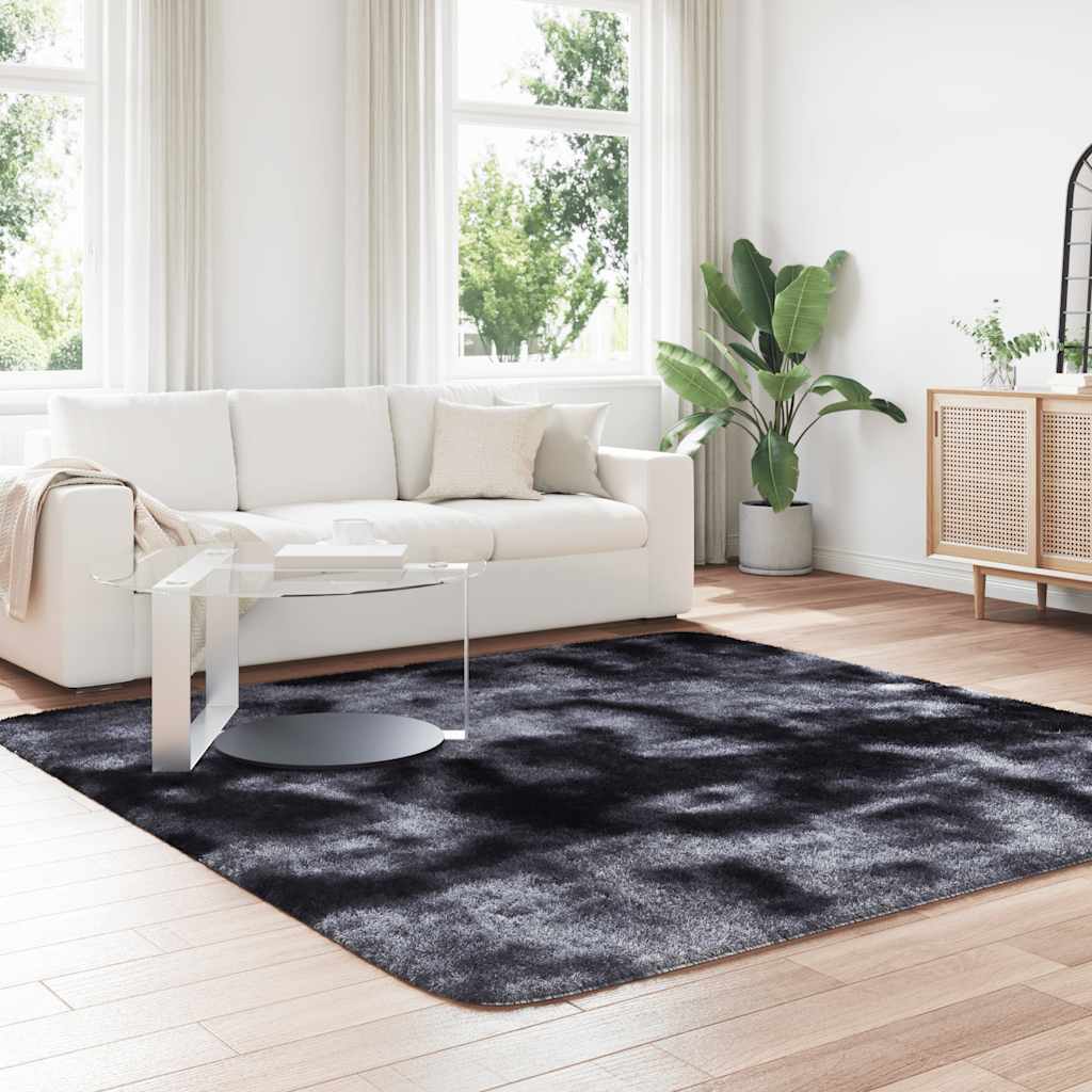 Vidaxx tapis à poils longs navarra 240x240 cm polyester gris foncé