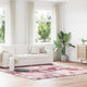 Vidaxx tapis à poils longs navarra 240x240 cm polyester rose poudré