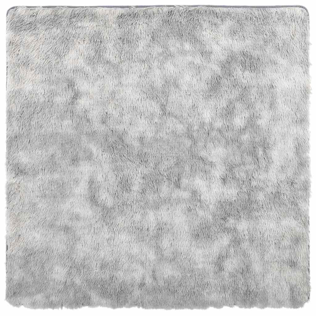Vidaxx tapis à poils longs navarra 240x240 cm polyester gris argenté