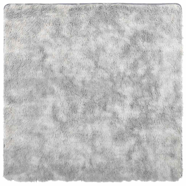 Vidaxx tapis à poils longs navarra 240x240 cm polyester gris argenté