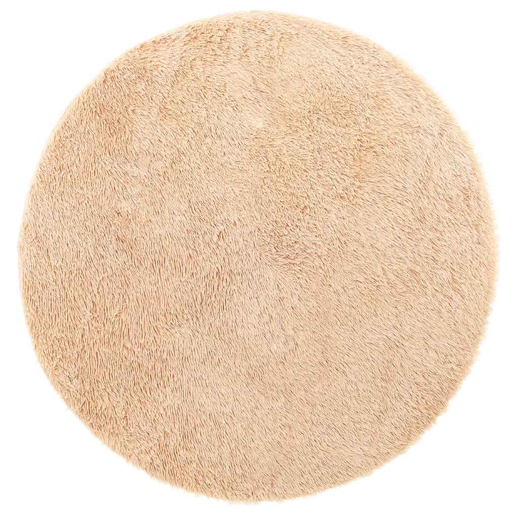 Vidaxx tapis à poils longs navarra 100x100 cm polyester beige