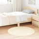 Vidaxx tapis à poils longs navarra 100x100 cm polyester couleur crème