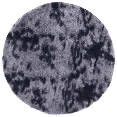 Vidaxx tapis à poils longs navarra 100x100 cm polyester gris foncé