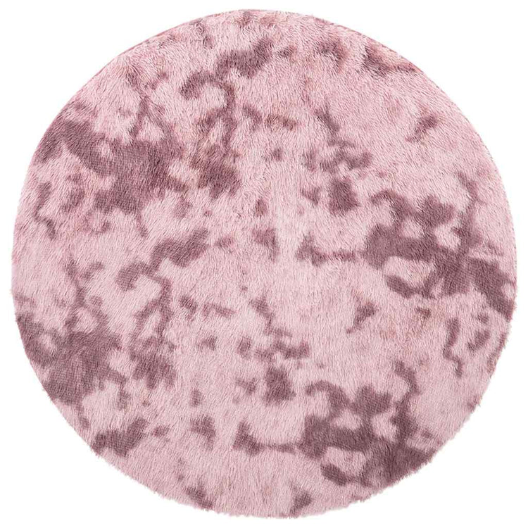 Vidaxx tapis à poils longs navarra 100x100 cm polyester rose poudré
