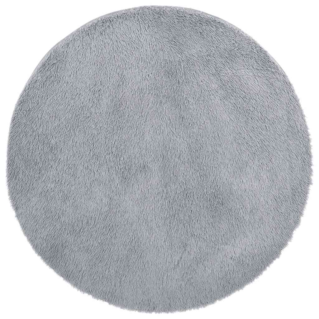 Vidaxx tapis à poils longs navarra 100x100 cm polyester gris clair