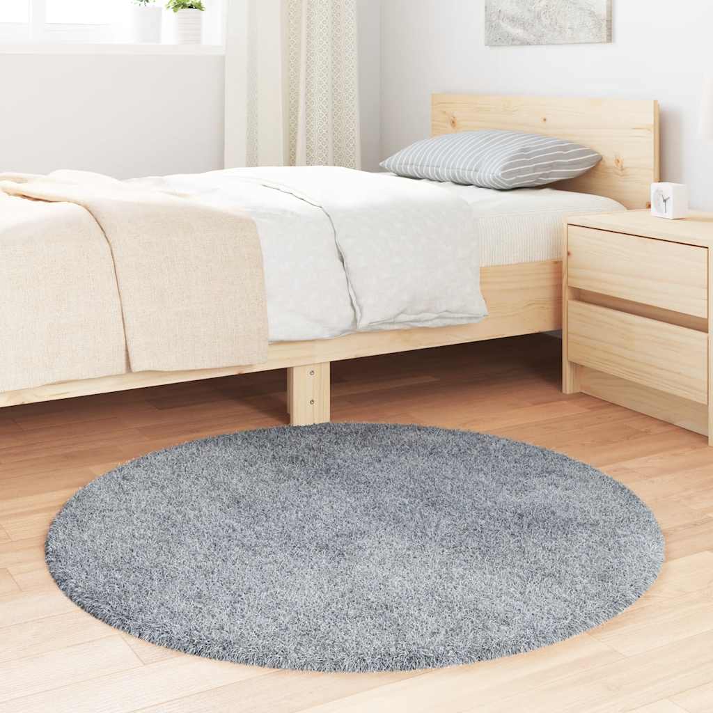 Vidaxx tapis à poils longs navarra 100x100 cm polyester gris clair