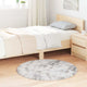 Vidaxx tapis à poils longs navarra 100x100 cm polyester gris argenté