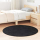 Vidaxx tapis à poils longs navarra 120x120 cm polyester noir