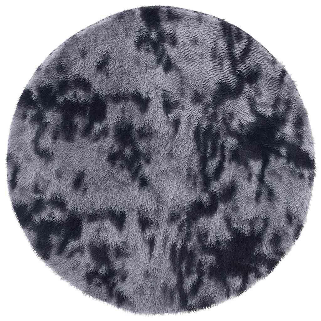 Vidaxx tapis à poils longs navarra 120x120 cm polyester gris foncé