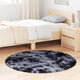 Vidaxx tapis à poils longs navarra 120x120 cm polyester gris foncé