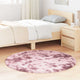 Vidaxx tapis à poils longs navarra 120x120 cm polyester rose poudré