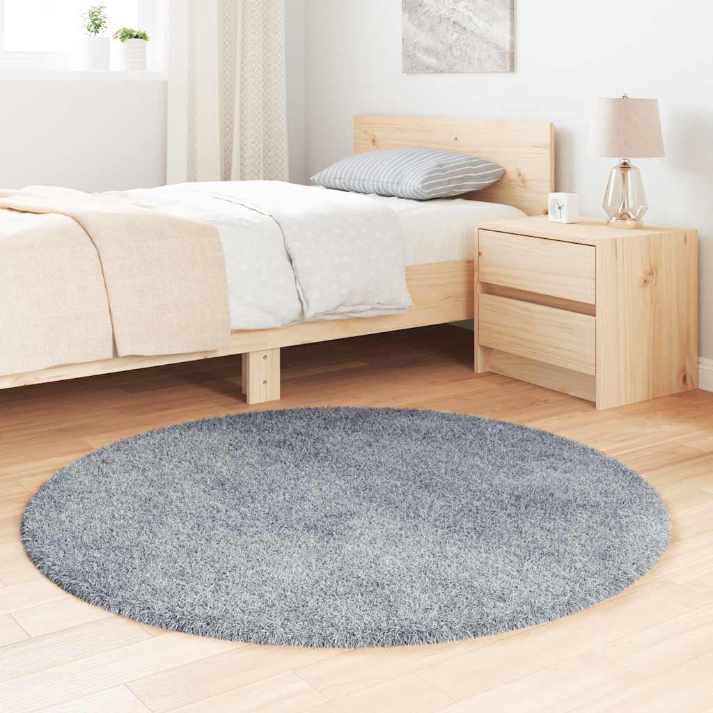 Vidaxx tapis à poils longs navarra 120x120 cm polyester gris clair