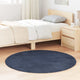 Vidaxx tapis à poils longs navarra 120x120 cm polyester bleu marine