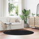 Vidaxx tapis à poils longs navarra 160x160 cm polyester noir