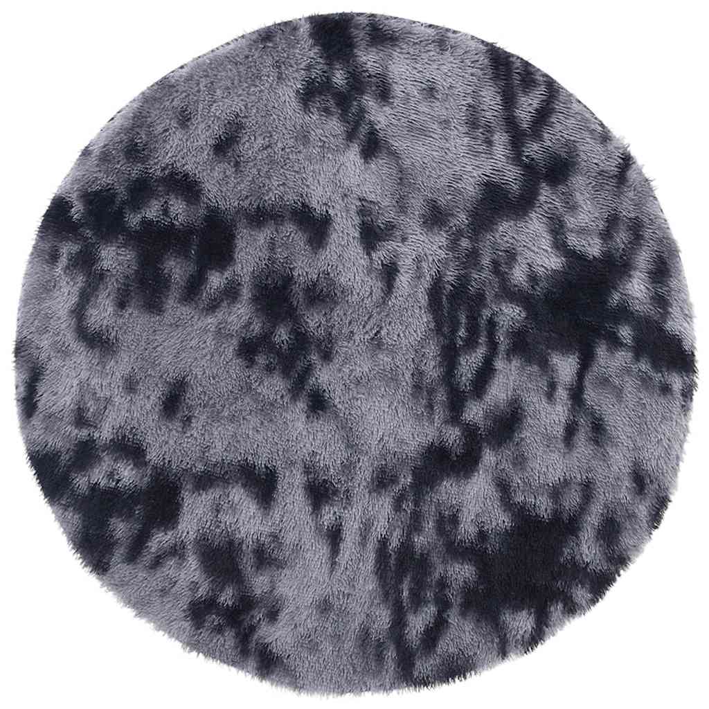 Vidaxx tapis à poils longs navarra 160x160 cm polyester gris foncé