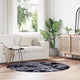Vidaxx tapis à poils longs navarra 160x160 cm polyester gris foncé