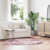Vidaxx tapis à poils longs navarra 160x160 cm polyester rose poudré