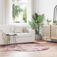 Vidaxx tapis à poils longs navarra 160x160 cm polyester rose poudré