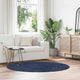 Vidaxx tapis à poils longs navarra 160x160 cm polyester bleu marine