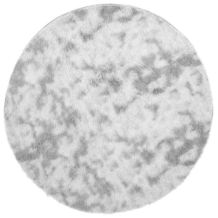Vidaxx tapis à poils longs navarra 160x160 cm polyester gris argenté