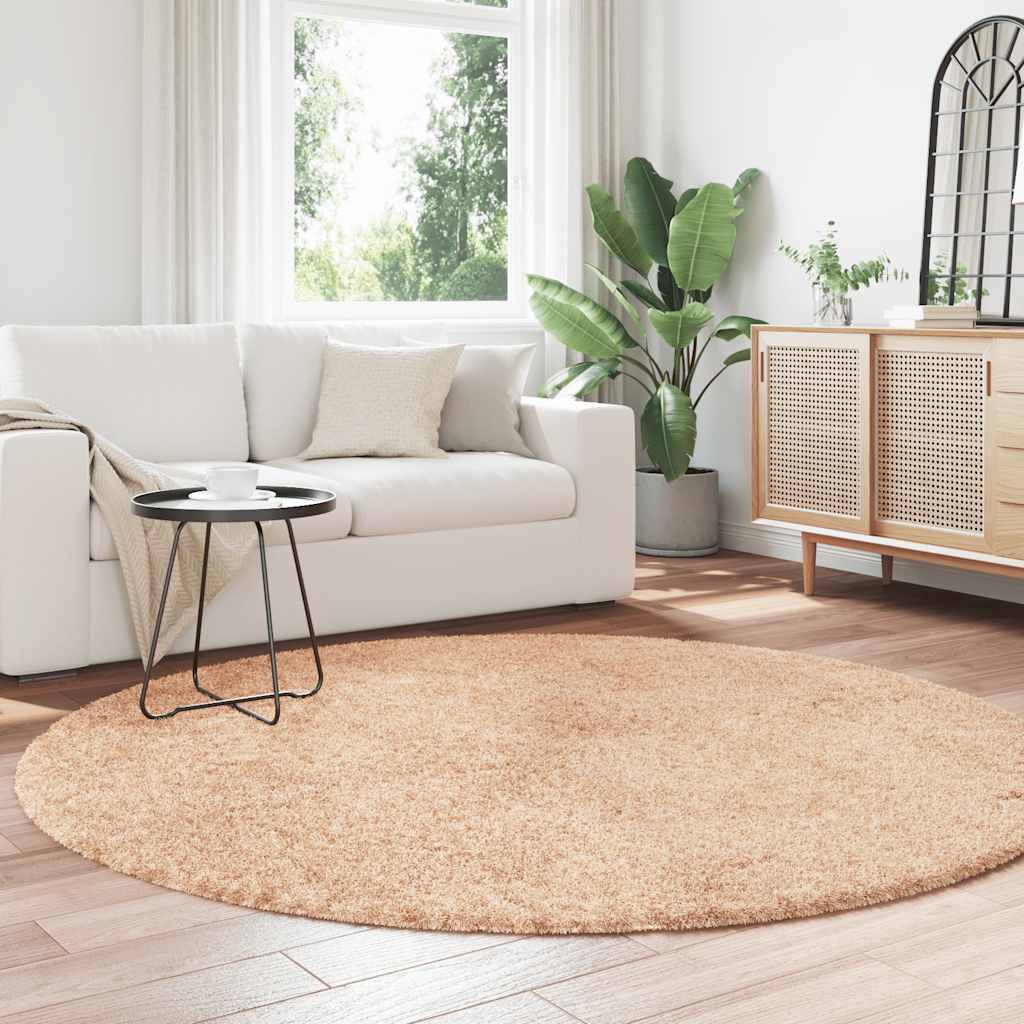 Vidaxx tapis à poils longs navarra 200x200 cm polyester beige