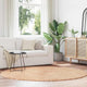 Vidaxx tapis à poils longs navarra 200x200 cm polyester beige