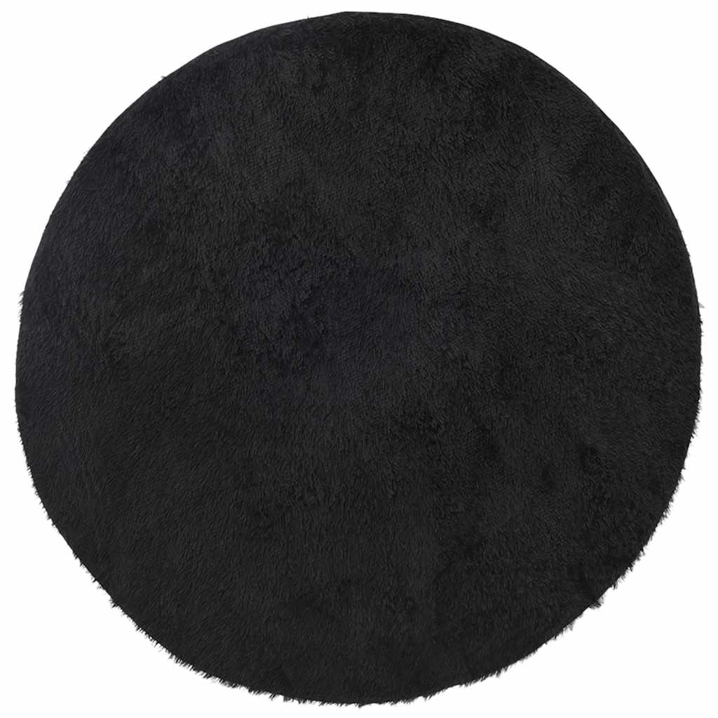 Vidaxx tapis à poils longs navarra 200x200 cm polyester noir