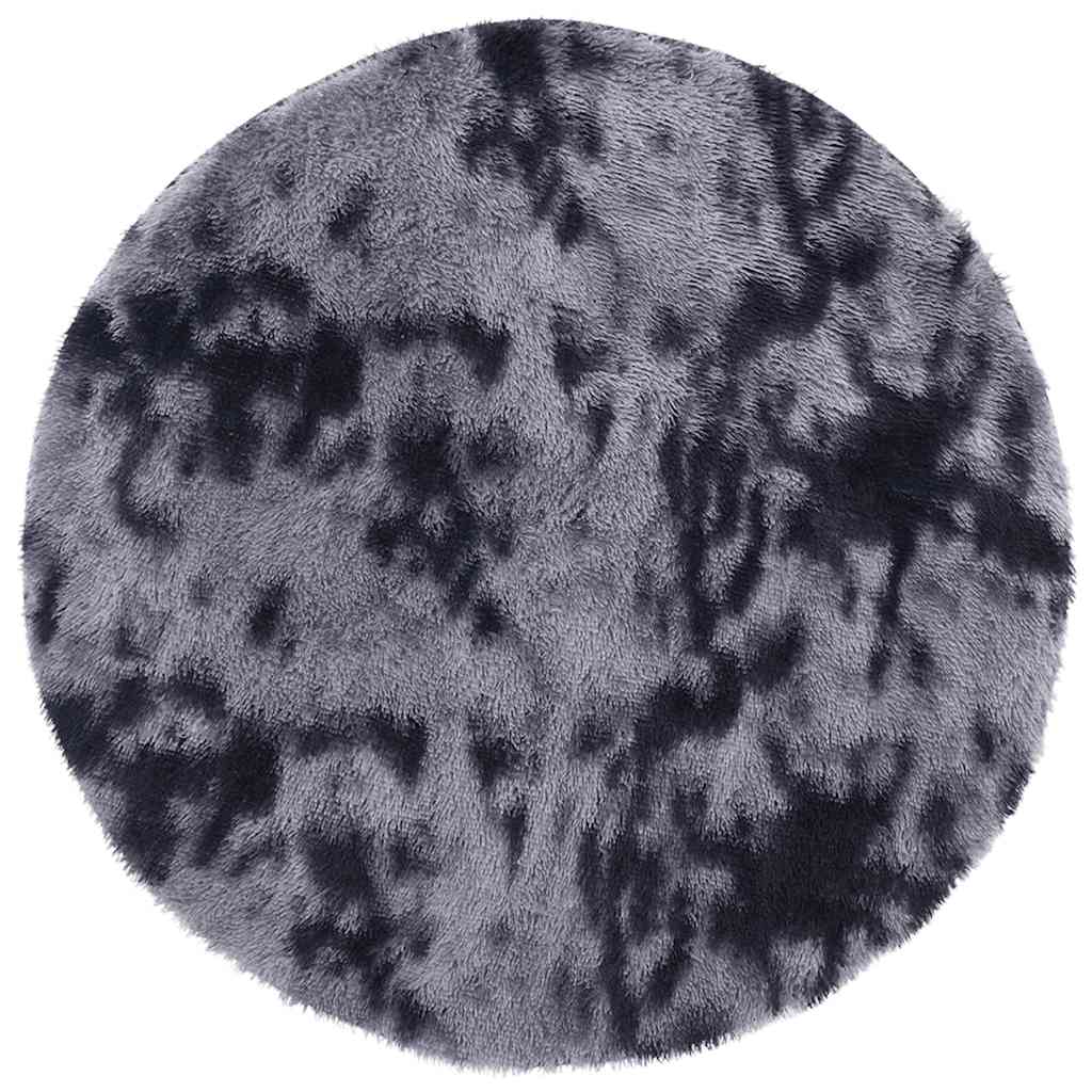 Vidaxx tapis à poils longs navarra 200x200 cm polyester gris foncé