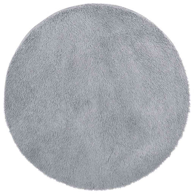 Vidaxx tapis à poils longs navarra 200x200 cm polyester gris clair